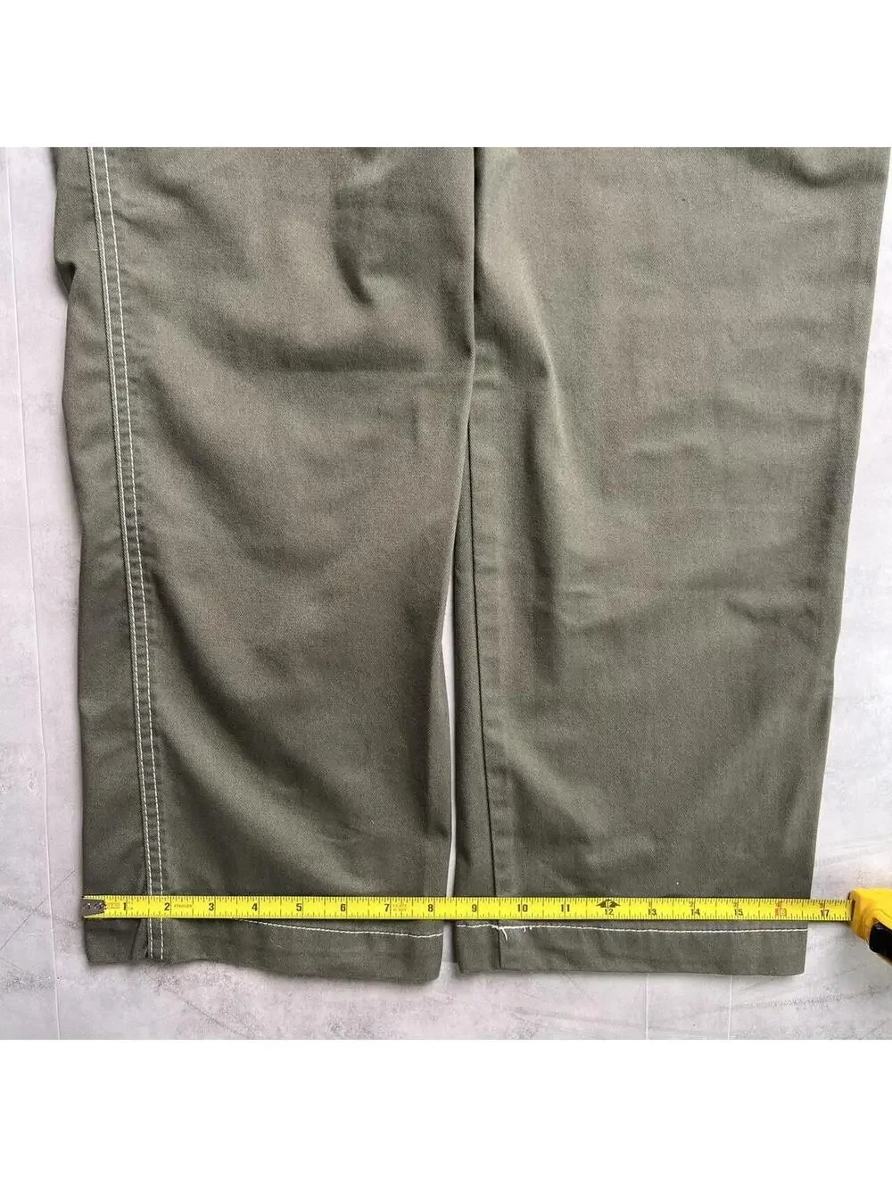 Y2K Olive Green True Religion Grunge Cargo Skater Pants